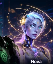 Conceptual character portrait representing Nova